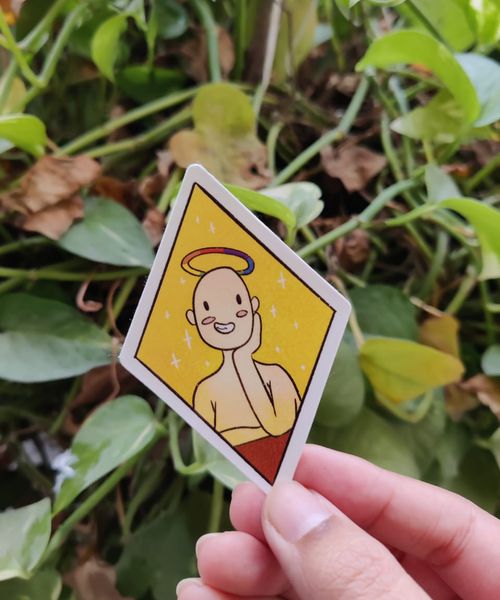 Rainbow Band Over Head Sticker